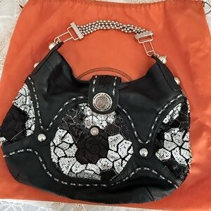 Sharif Embellished Women's leather bag hobo